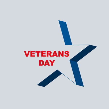 Vector illustration for Veterans day with starのイラスト素材