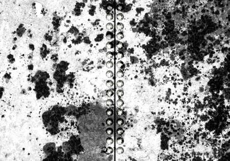 Metal texture background with screw. Old grunge texture
