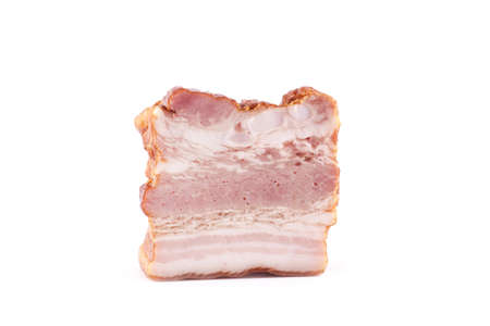 Smoked brisket isolated on white background. Meat products