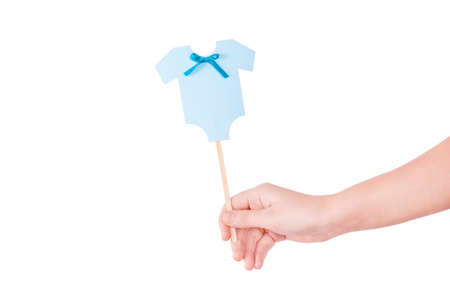 Decoration for Baby shower isolated on white backgroundの写真素材