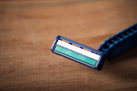 Razor equipment for shaver close up. Hygiene accessoriesの写真素材