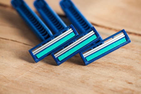 Razor equipment for shaver close up. Hygiene accessoriesの写真素材