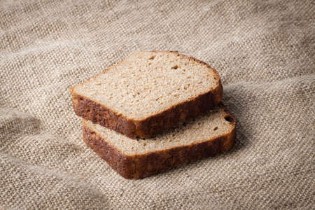 Whole grain bread close up. Food backgroundの写真素材