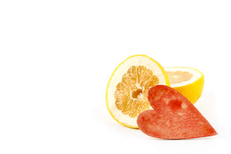 Fresh ripe pomelo isolated on white background. Fruitsの写真素材