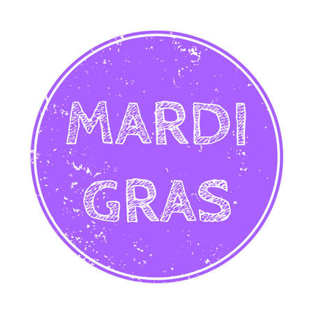Vector greeting design card with inscription Mardi grasのイラスト素材