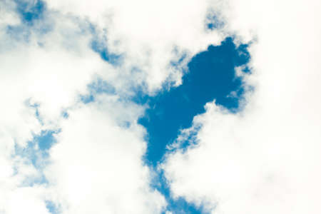 Blue sky with clouds. The sky with clouds for background. Nature backgroundの写真素材