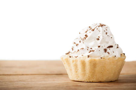 Fresh cake with butter cream. Food. Bakingの写真素材