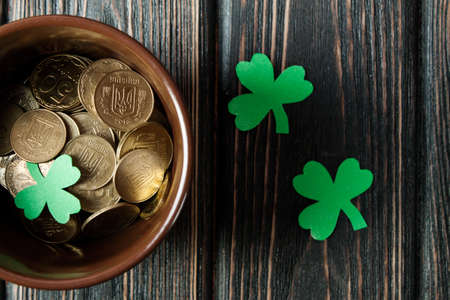 Happy St. Patrick's Day background. Greeting card.の写真素材