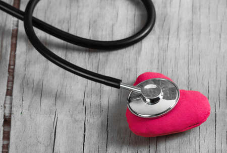 Medical stethoscope isolated on white background. Medical equipment