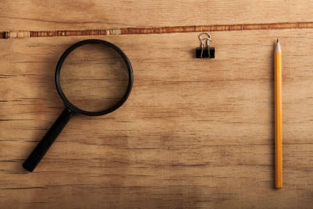 Office accessories on the background close up. Teachers day. Concept educationの写真素材