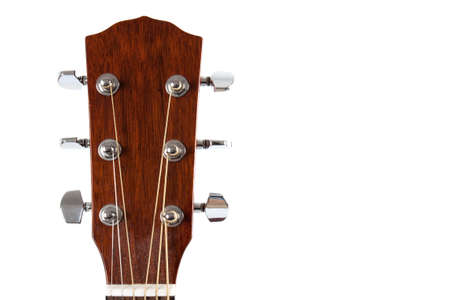 Guitar isolated on white background. Musical conception