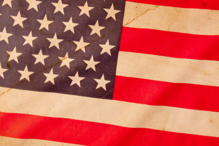 Grunge american flag background. Memorial day. Retro textureの写真素材