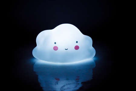night lamp for a child in the form of the cloudの写真素材