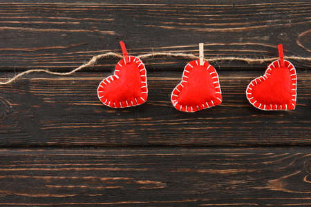 Red heart close up. Happy valentine's day backgroundの写真素材