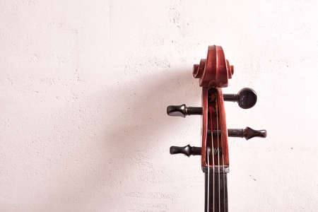 Old retro cello in room. Music backgroundの写真素材
