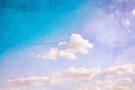 Blue sky with white clouds. Nature backgroundの写真素材