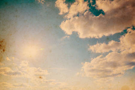 Blue sky with white clouds. Nature background