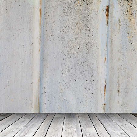 Empty room with grunge wall. Stage backgroundの写真素材