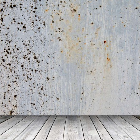 Empty room with grunge wall. Stage backgroundの写真素材