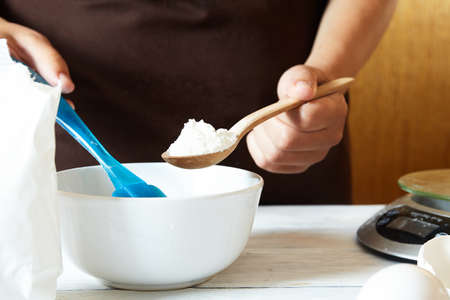 cooking process in the kitchen. food background