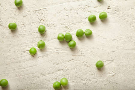 Fresh green peas close up. Food ingredients. Nature backgroundの写真素材