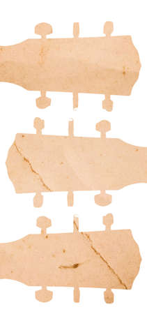 Music background with parts of guitar. Retro conceptの写真素材