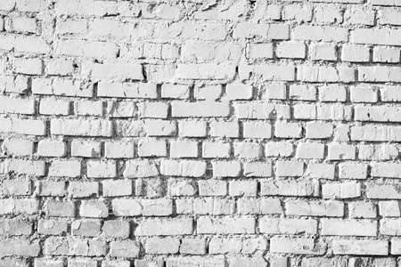 White wall from brick. Abstract background. Place for textの写真素材