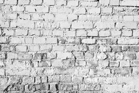 White wall from brick. Abstract background. Place for textの写真素材