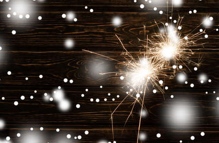 Christmas background with light fire. Happy new year - Imageの写真素材