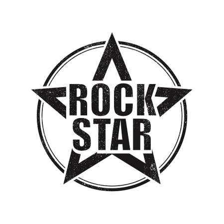 Rock stars grunge design on white backgroundのイラスト素材
