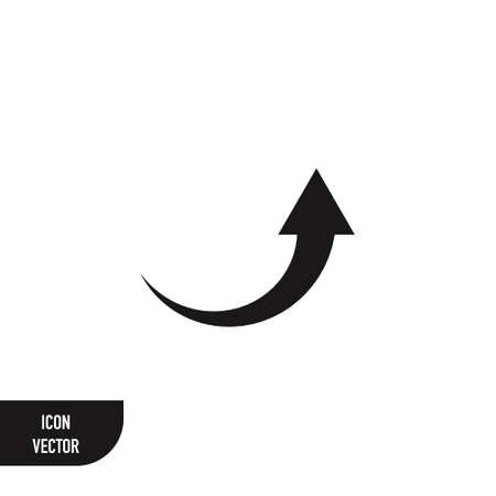 Arrow Pointer Icon on white background. Vector Illustrationのイラスト素材