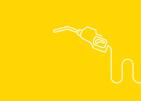 Gasoline pump nozzle sign. Fuel pump petrol station. Vector refuel service illustrationのイラスト素材