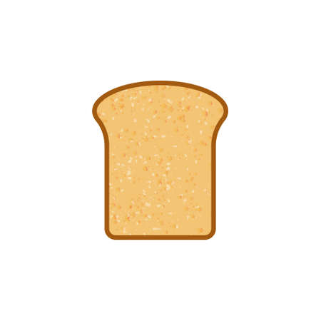slices of fried bread icon on white background. Vector illustrationのイラスト素材