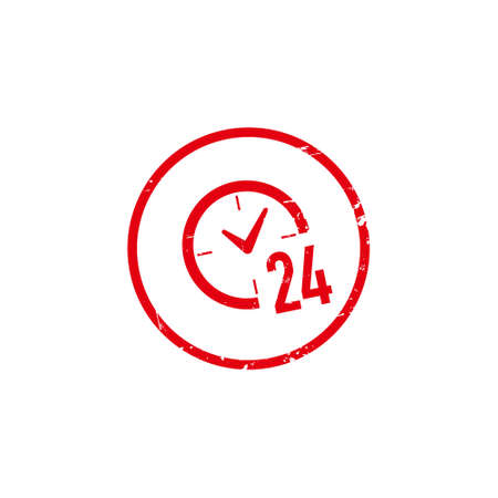Clock vector icon. Time vector illustration. Trendy Flat style for graphic design, Web site, UIのイラスト素材