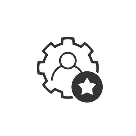 Employee skills icon. star sign. rating symbol. Vectorのイラスト素材