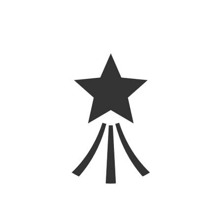 Star icon on white. Modern flat design vector iconのイラスト素材
