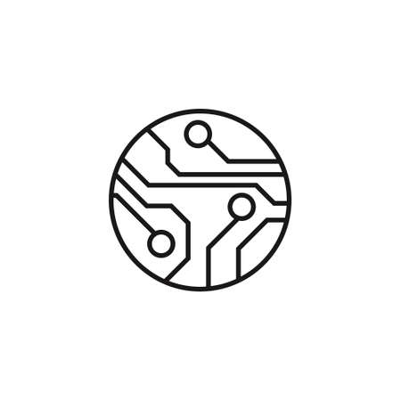 Ð¡ircuit board icon isolated on white background. Vector illustration. Eps 10.のイラスト素材