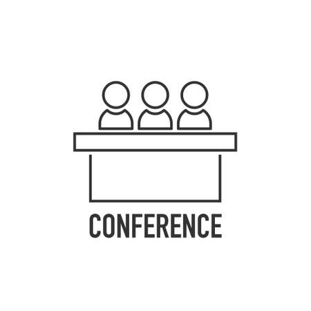 jury group committee icon. Vector element for info graphic. Conferenceのイラスト素材