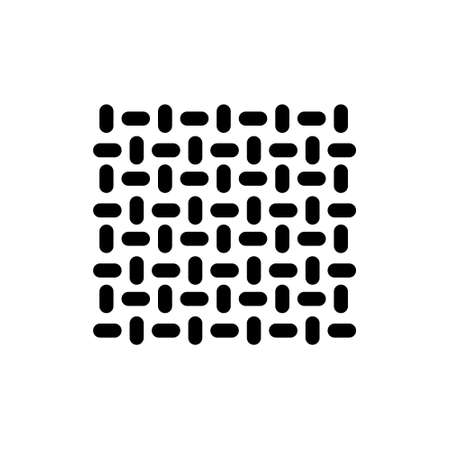 Anti slip floor, metal texture. Black icon on white background. Vectorのイラスト素材