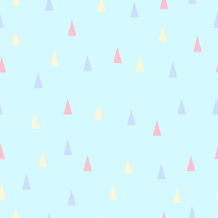 Geometric Seamless Vector Pattern with Chevron, Triangles and Dots.