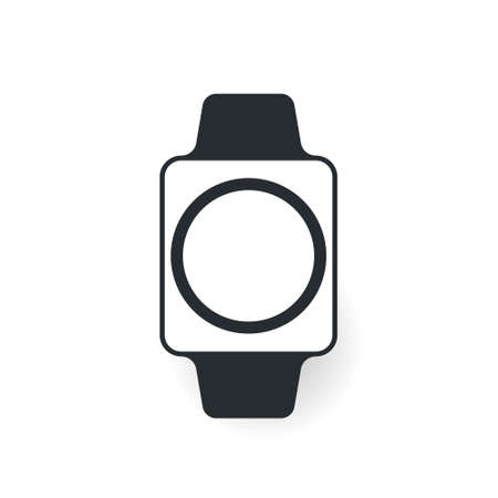 Smart watch. Vector flat style cartoon illustration isolated on white backgroundのイラスト素材