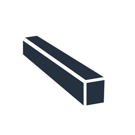 Rolled Metal Products Vector Icon on white background. Stock iconのイラスト素材