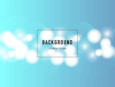Blue Bokeh Background Illustration Template Design. Vector Eps 10のイラスト素材