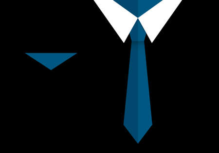 Business background with tie, businessman, space for your text. Vector illustrationのイラスト素材