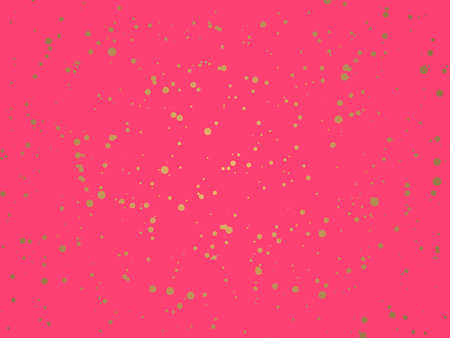 waterfalls of golden glitter sparkle bubbles champagne particles stars on pink background, happy new year holiday conceptのイラスト素材
