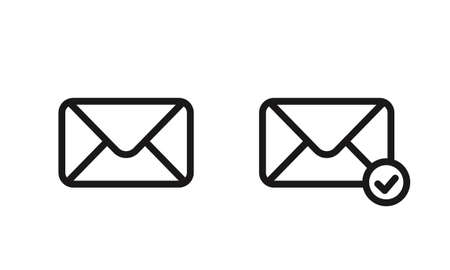 Mail icon. Envelope sign. Vector Illustration. Email iconのイラスト素材