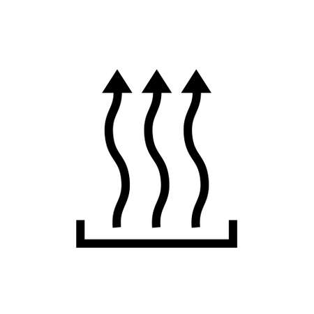 Heat icon three arrow up concept. Stock vector illustrationのイラスト素材