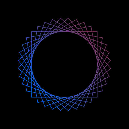 Abstract color design of geometric elements close up. Vector. EPS 10のイラスト素材