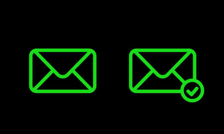 Mail icon. Envelope sign. Vector Illustration. Email iconのイラスト素材