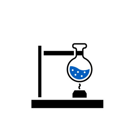 Tube Research related glyph icon. Isolated on white background. illustration.のイラスト素材